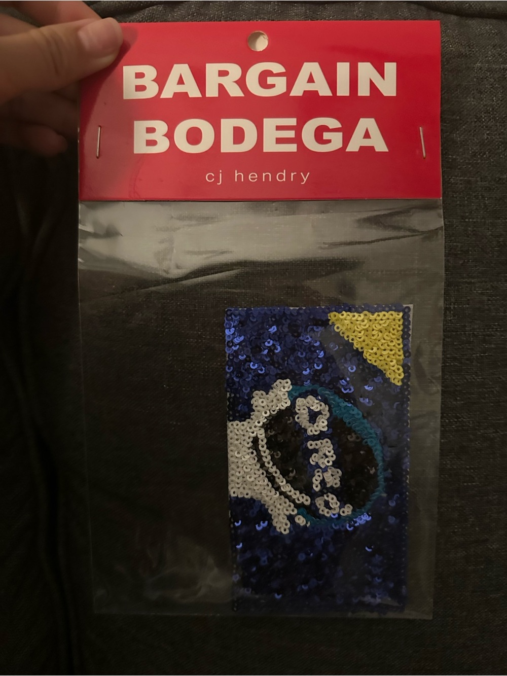 Bargain Bodega CJ Hendry Sequin Patch - Blue, Yellow, White